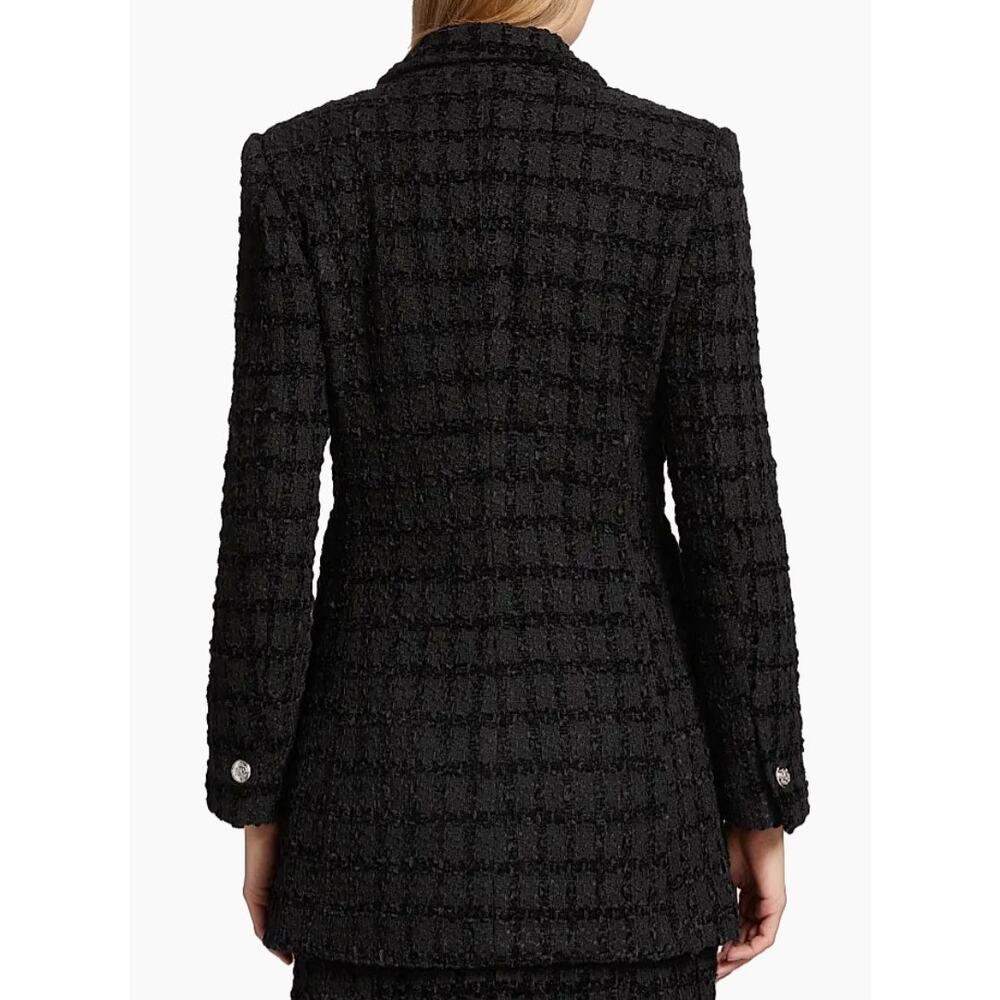 En Saison Melbrooke Tweed Single-Breasted Blazer Black Sz Large Runs Small NWT - Picture 11 of 16